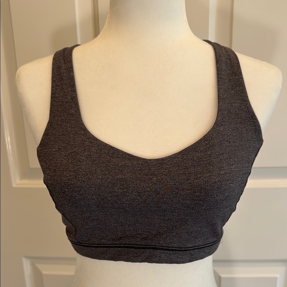 Lululemon Athletica Gray Strappy Sports Bra Size  8